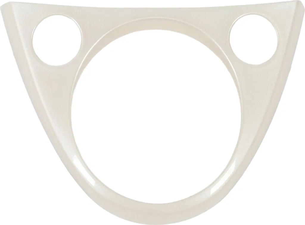 Cache Décoratif Blanc pour Console et Levier 500 Abarth - Style Course - 2