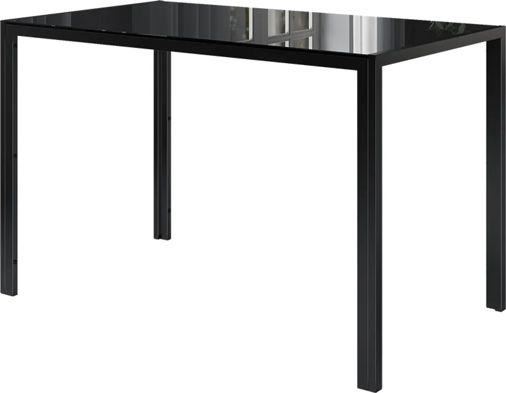 Table à manger Noire Vicco Grand 120x70 cm - Surface Anti-rayures
