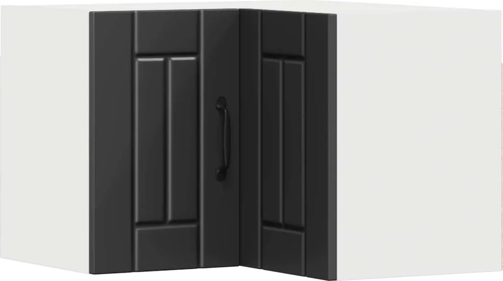 Armadietto Cucina Angolare Nero vidaXL 57x57 cm - Montaggio Facile