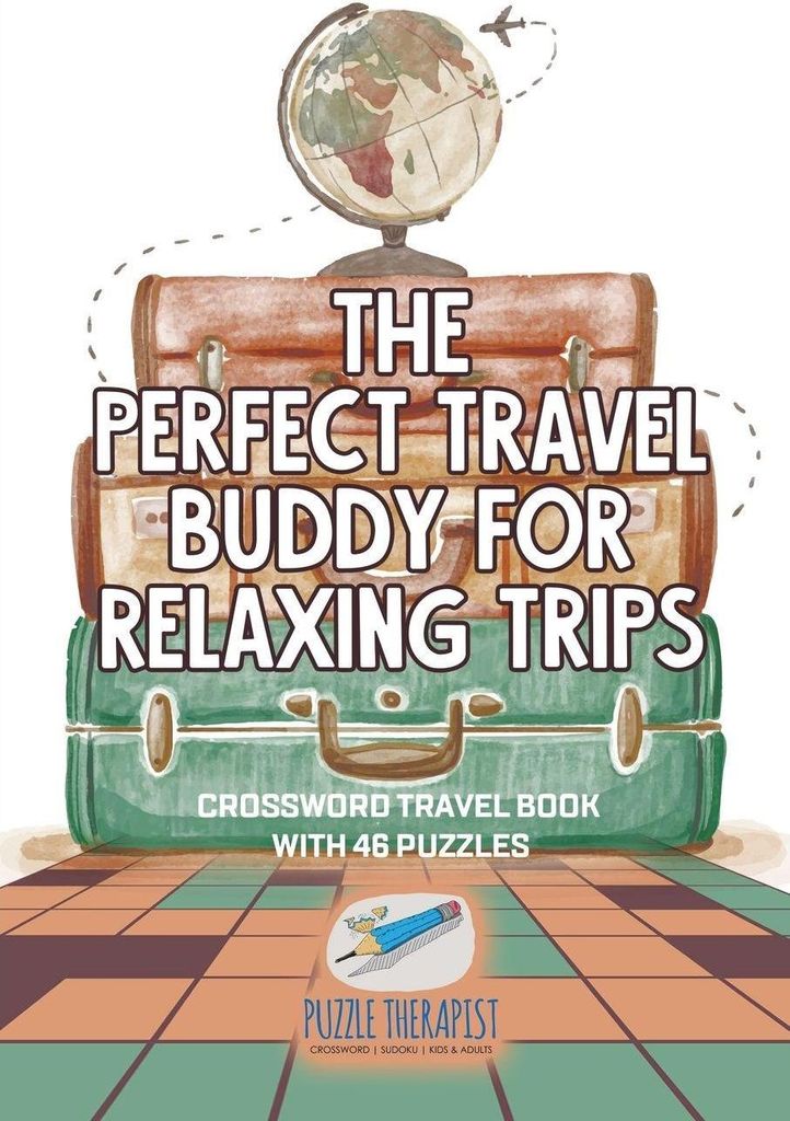 The Perfect Travel Buddy for Relaxing Trips | Crossword Travel Book with 46 Puzzles