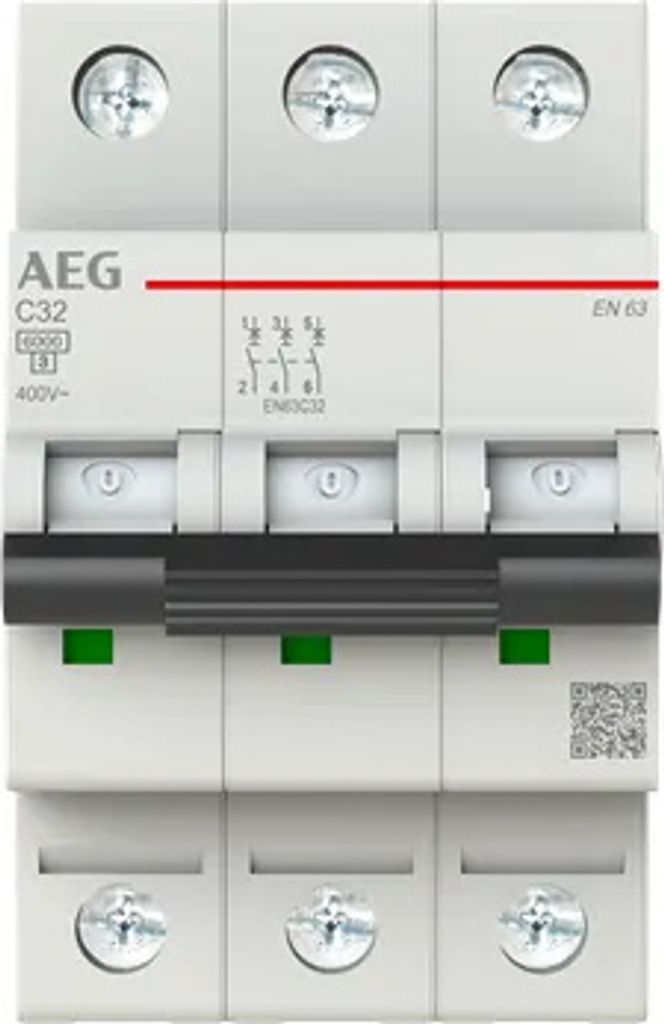 AEG Leitungsschutzschalter Elfaplus 6kA C-32A 3P (2CDS253088R0324)