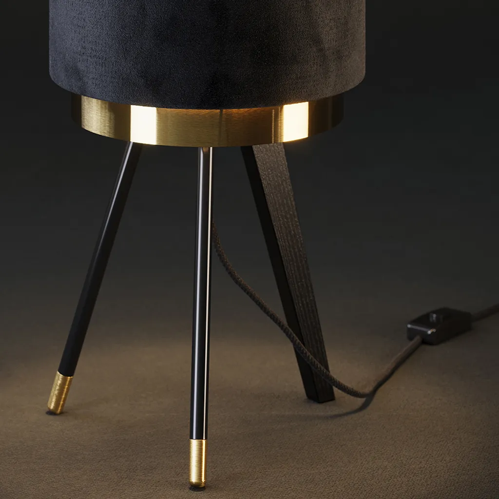 Lampe de chevet Vicco Goldamo Noir pour une ambiance cosy de chambre