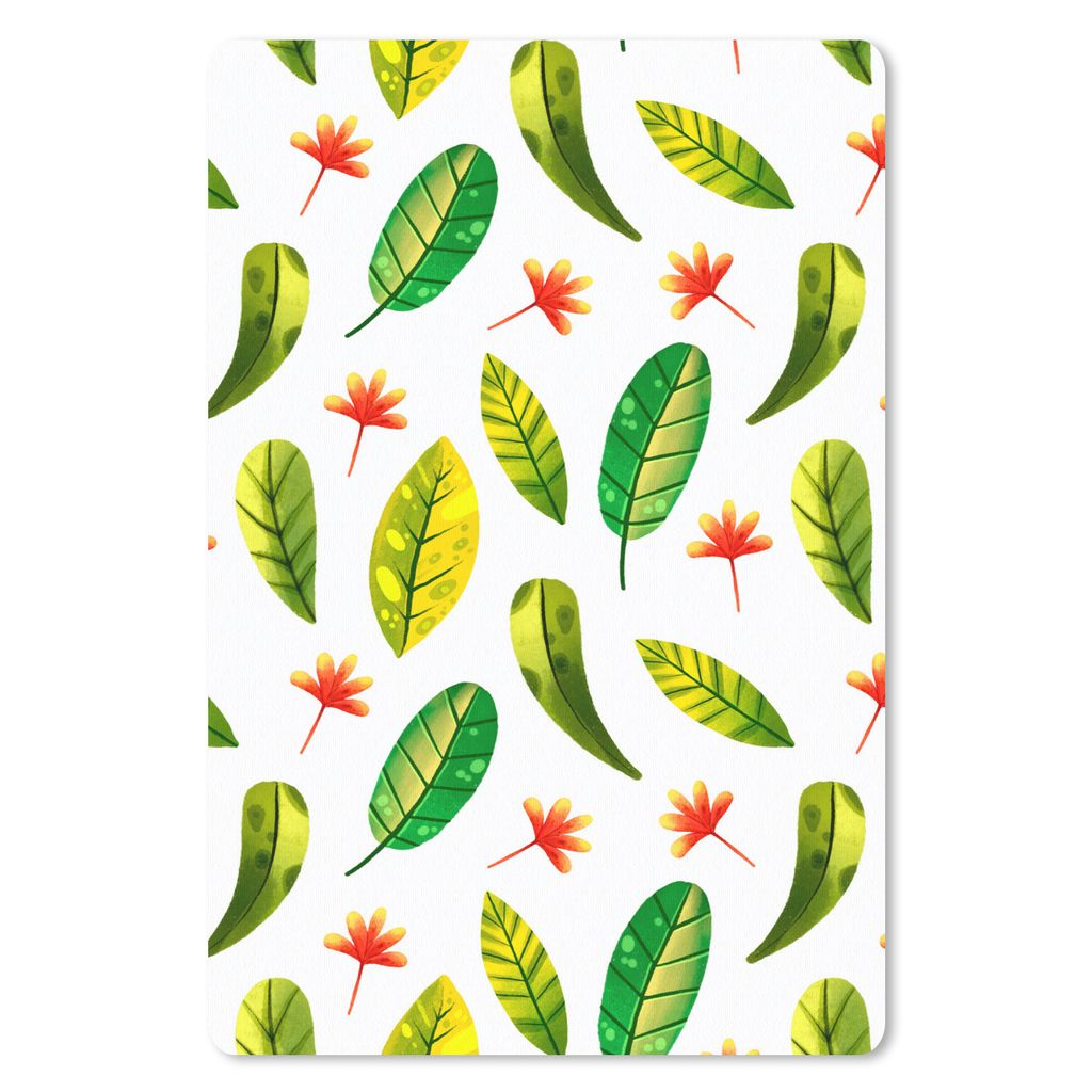 MuchoWow Mauspad Mousepad Dschungel - Blätter - Design 18x27 cm - Mousepads - Maus Mat - Pad - Mausunterlage