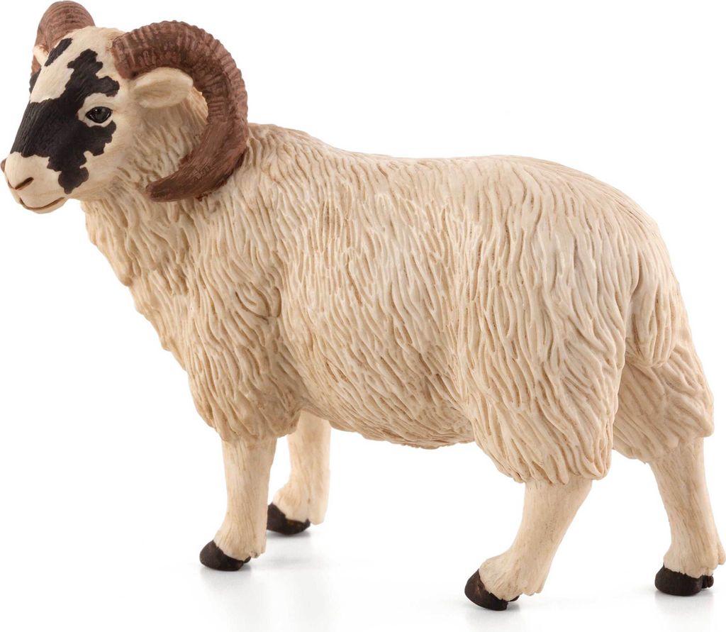 Mojo 387081 Animal Planet Schafbock schwarz-gesichtig ca. 10 x 3,5 x 8 cm, beige