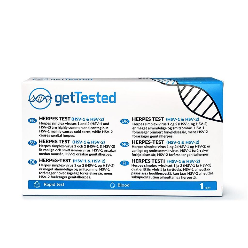 Herpes Schnelltest – Bluttest auf HSV‑1 & HSV‑2 Antikörper Produktbild 