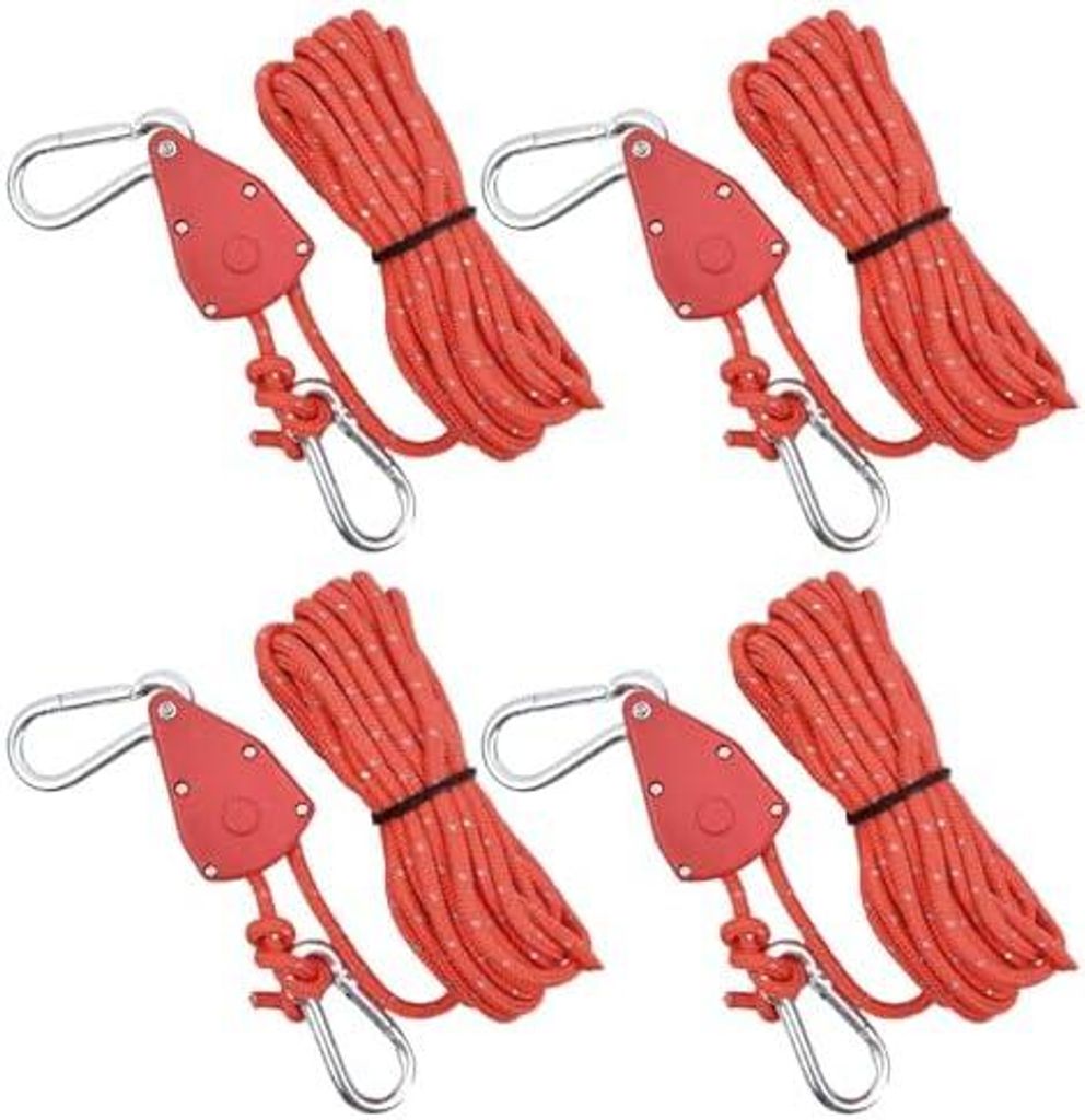 4 Stück Abspannseile Camping 6mm, Abspannleine Produktbild 