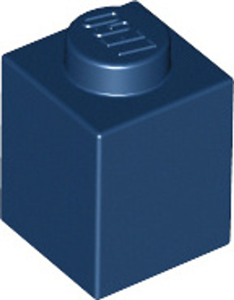 LEGO Stein 1x1 (3005), Dunkelblau (Dark Blue), 50x