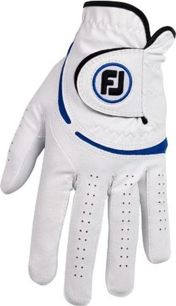 Footjoy Weathersof Golf White/Blue Linke Hand M/L Herrenhandschuhe