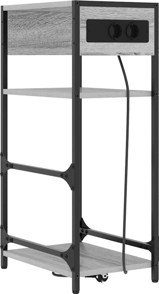 Nachttisch Graues Sonoma 40 x 27 x 76 cm Holzwerkstoff