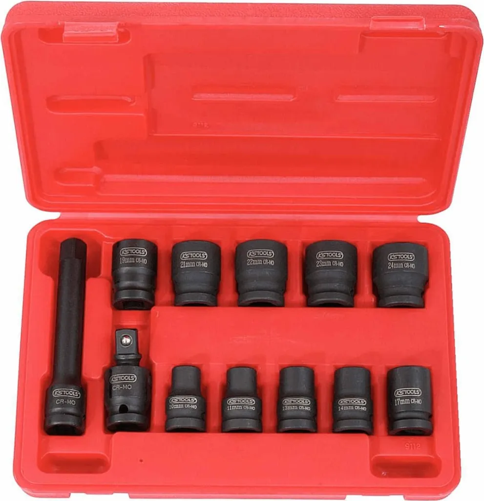 Démontez vos roues facilement avec le jeu de clés à chocs KS TOOLS 12pcs