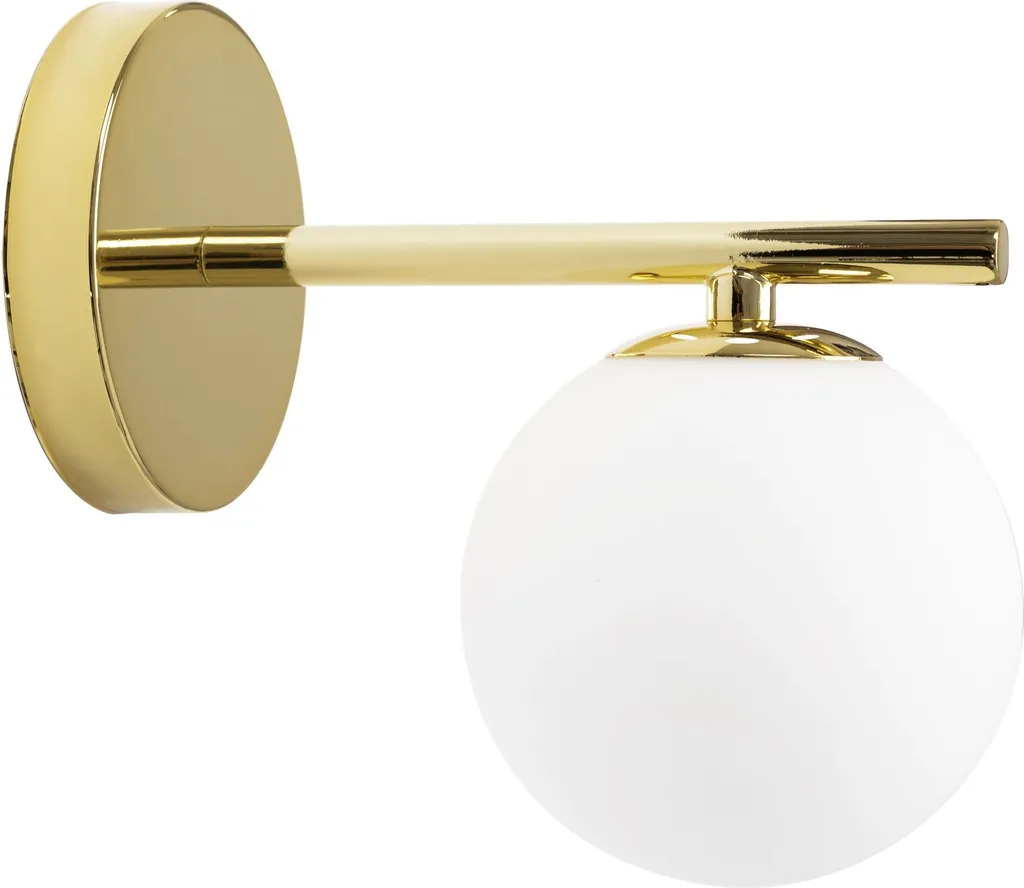 Applique Oro tooLight App684-1W | Lampada Parete Vetro e Metallo