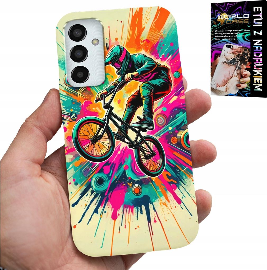 Fall Für Samsung Galaxy M13 4G - Fahrräder Bmx Tricks Performance Sport + Glas