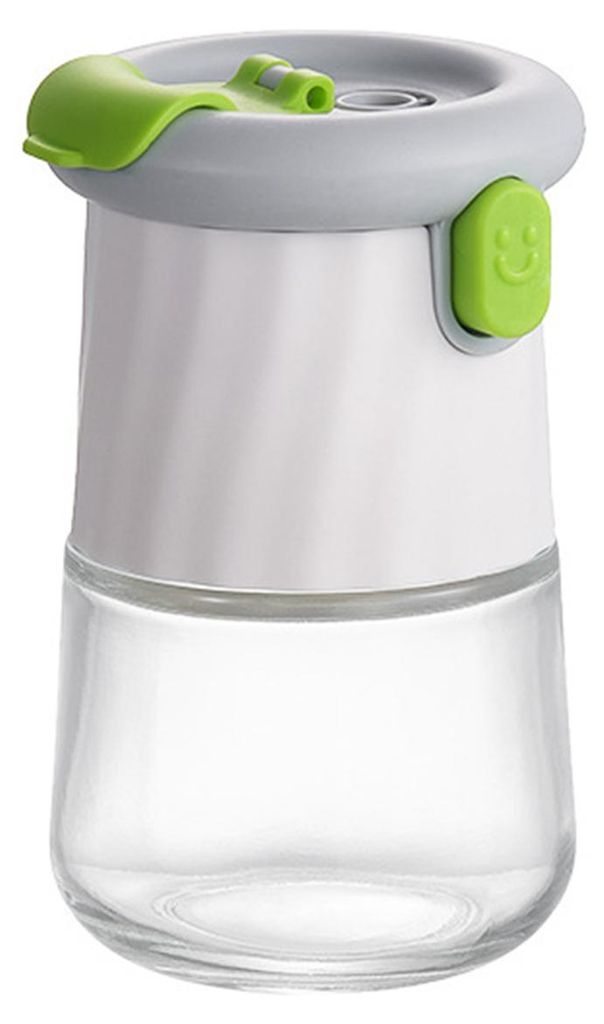 Dosierflasche für Salz und Pfeffer (0,5 g) – Präziser, dosierbarer Salz- und Pfefferstreuer mit Druckknopf – Gewürzglas aus Glas für Küche...