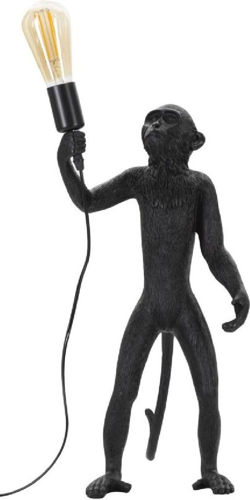 Mauro Ferretti Tischleuchte Affe E27 Ø 26x34x55 cm schwarz