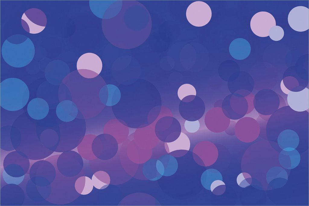 Wallario selbstklebendes Poster - Blaue Kreise mit pink - harmonisches Muster, Größe: 61 x 91,50 cm