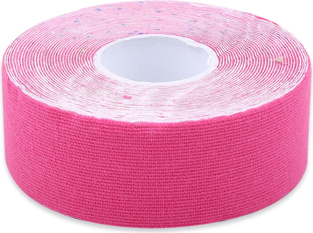 Rolle wasserdichtes Baumwoll-Sport-Klebeband gegen Muskelzerrungen und Verletzungen (Pink)