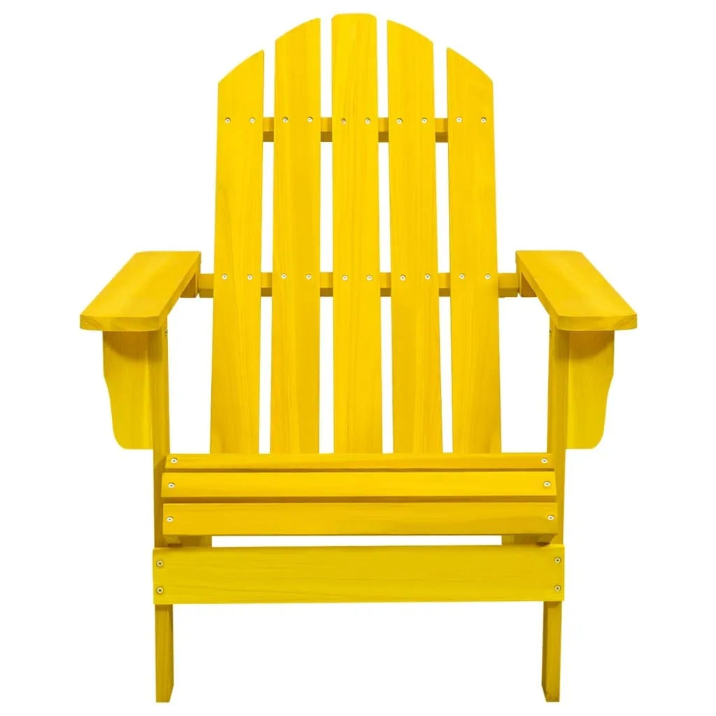 Chaise Adirondack Ergonomique en Bois de Sapin Jaune Haute Qualité