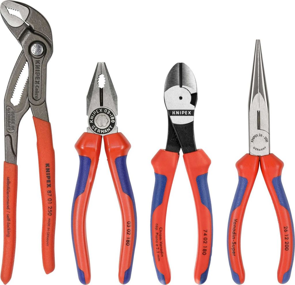Zangen-Satz Basic mit Schaumeinlage 4-teilig KNIPEX Produktbild 