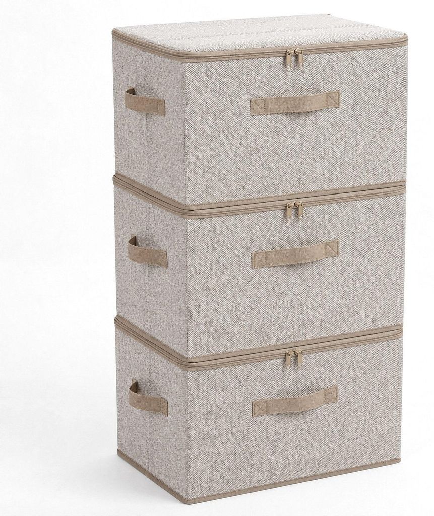 Sekey Aufbewahrungsboxen Stoffboxen mit Deckel 45 L Produktbild 