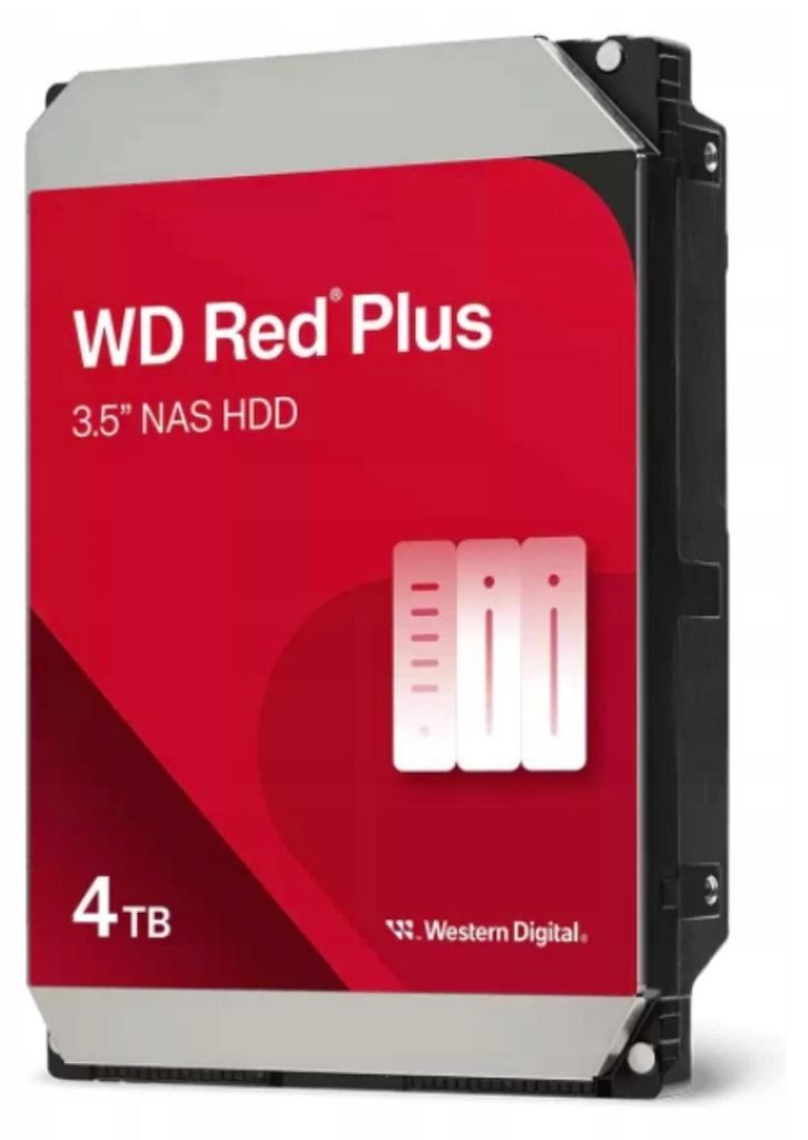 Festplatte HDD WD Red Plus WD40EFZZ (4 TB; 3,5 Zoll; 256 MB; 5400 U/min)