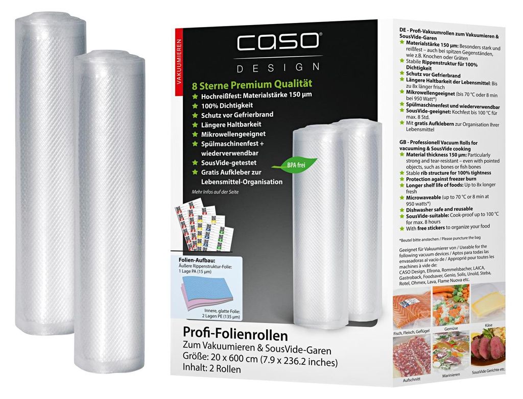 Caso Design Profi - Folienrollen (20 x 600 cm) Produktbild 