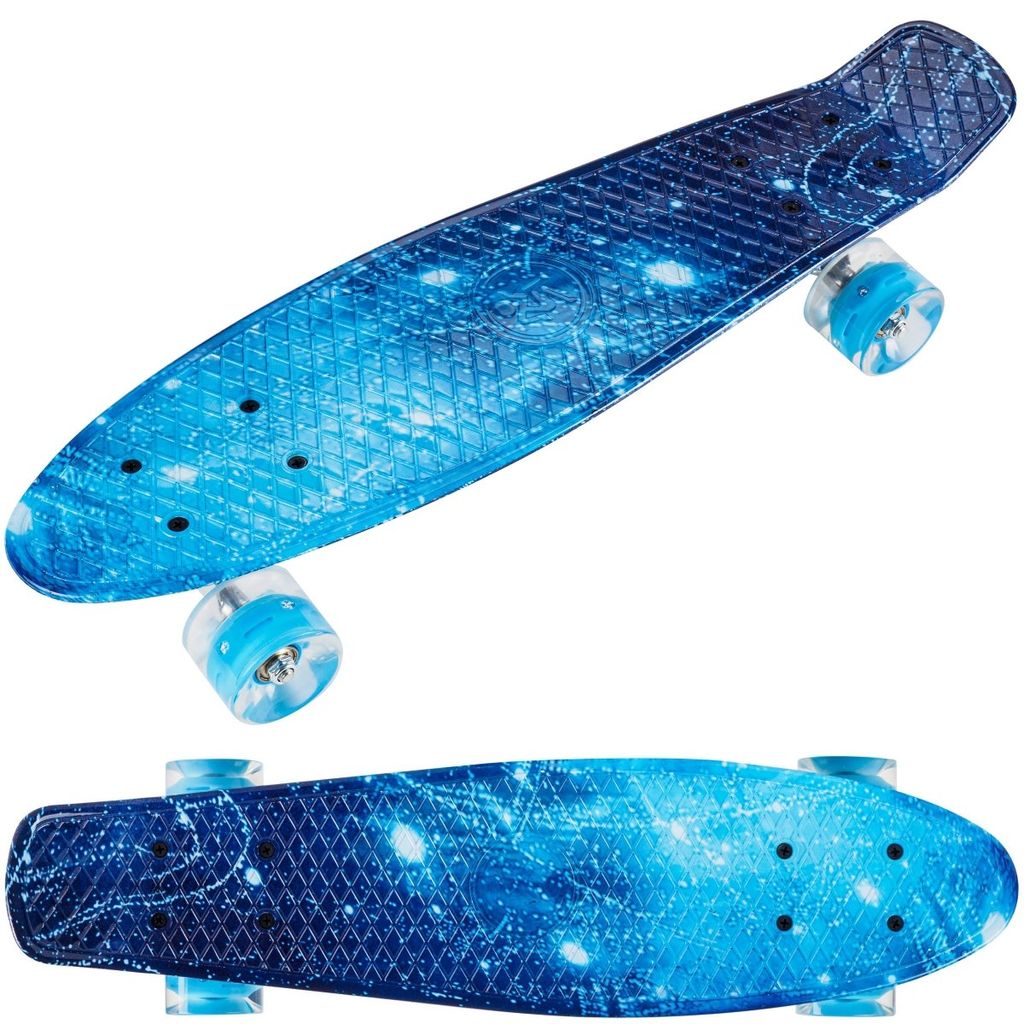 Skateboard Komplettboard Ahornholz oder LED-rollen Funboard für Kinder Erwachsen 