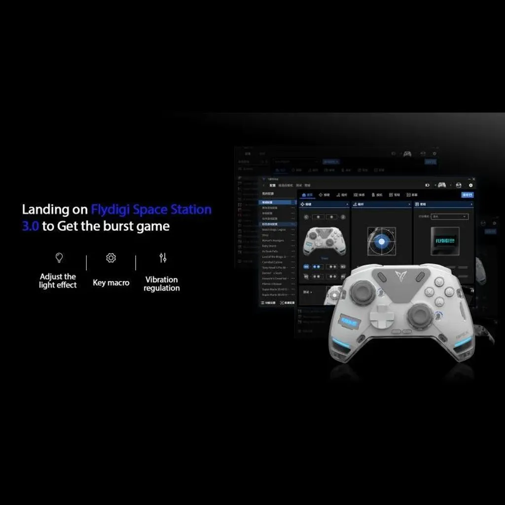 Manette de Jeu Bluetooth Blanche avec Vibrations pour Switch et Mobile