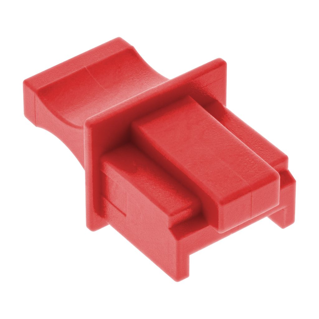 InLine Staubschutz, für RJ45 Buchse, rot 100er Pack
