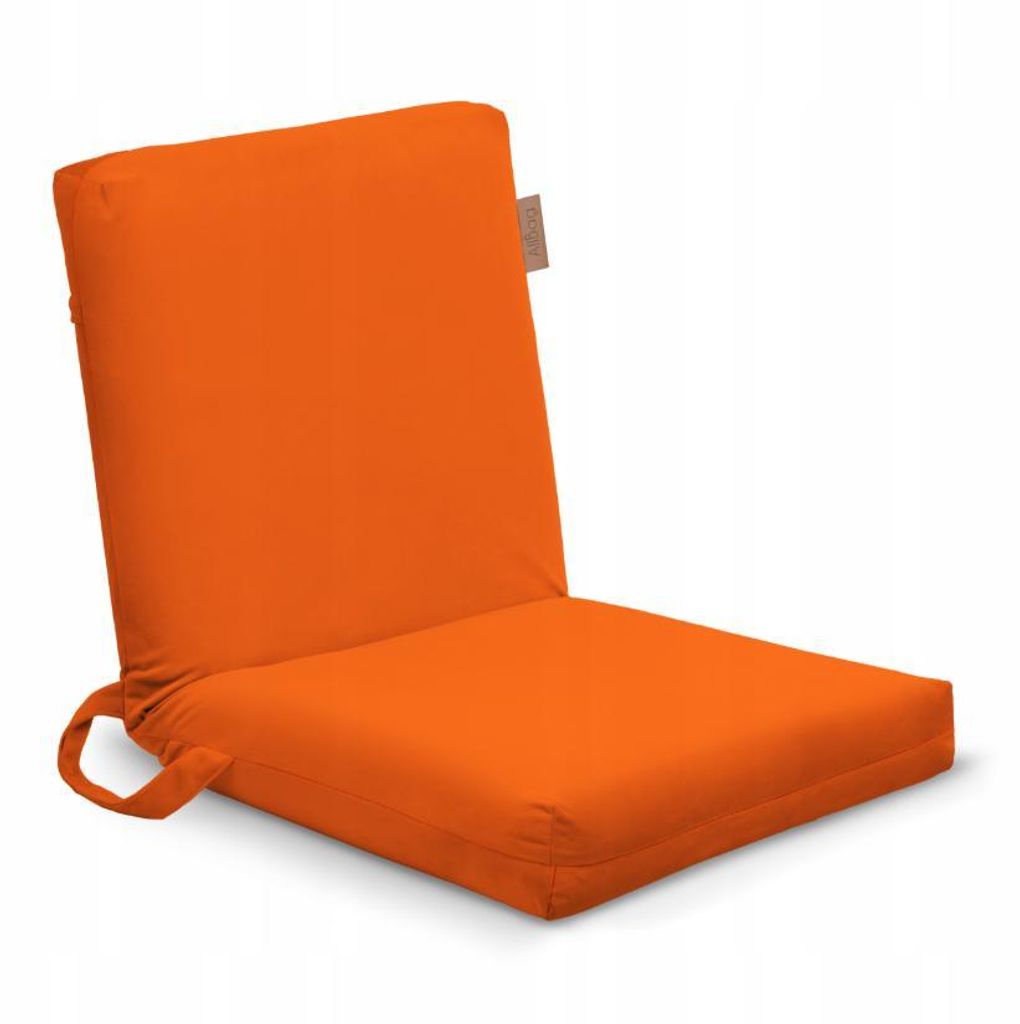Klappbare Oxford Strandliege Orange – Tragbar Gartenliege, leichte Campingliege
