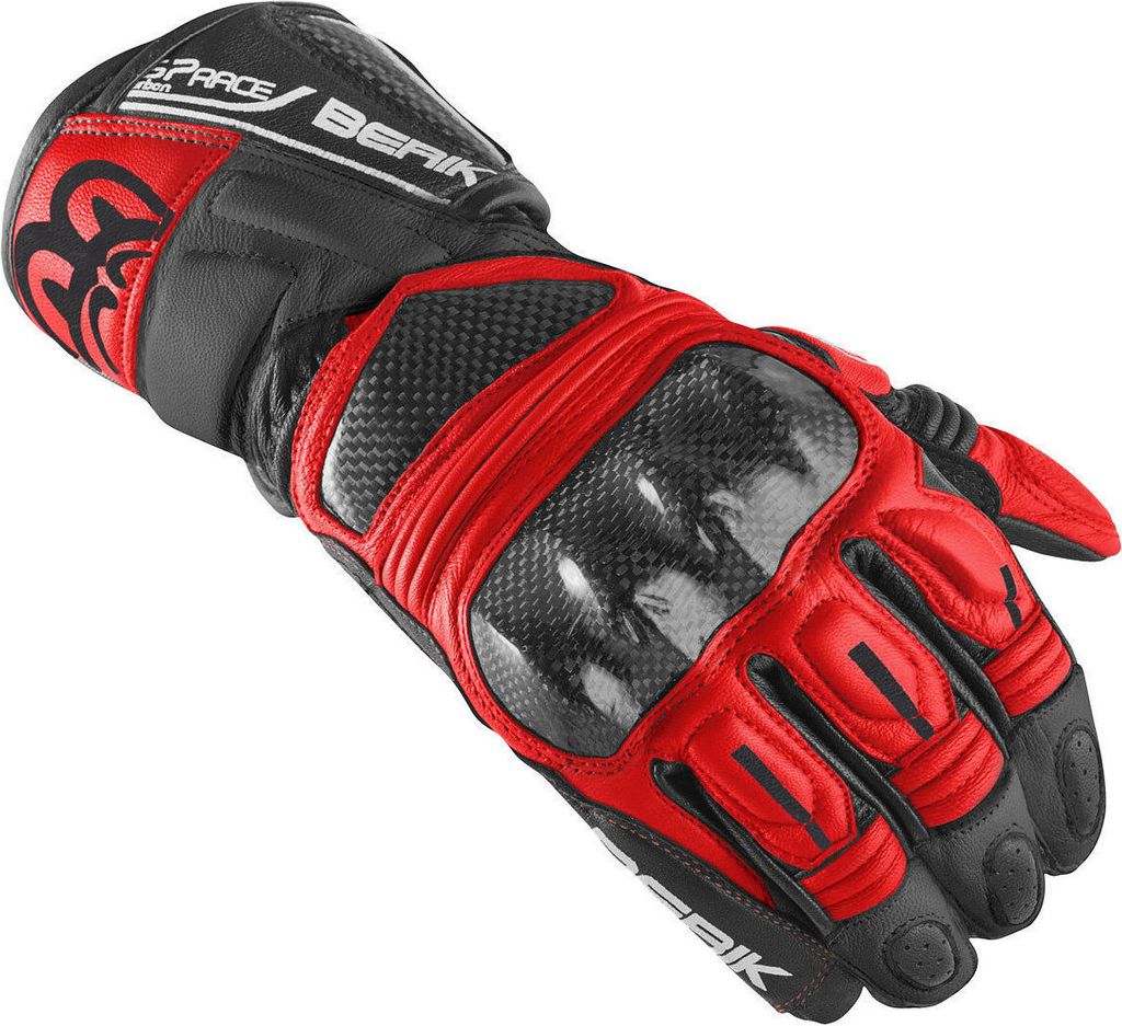 Berik Namib Pro Motorradhandschuhe, schwarz/rot, XS
