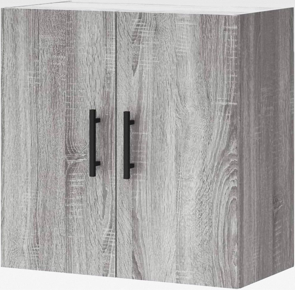 Wandschrank Grau Sonoma 60x31x60 cm Holzwerkstoff Hängeschrank für Badezimmer Küche Wäscheraum