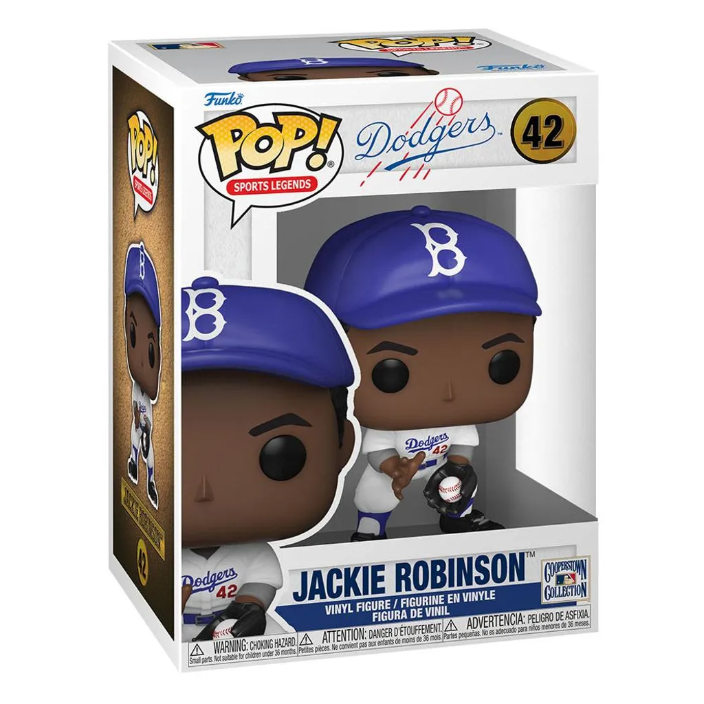 Figurine Funko Pop Jackie Robinson 42 Brooklyn Dodgers en vinyle