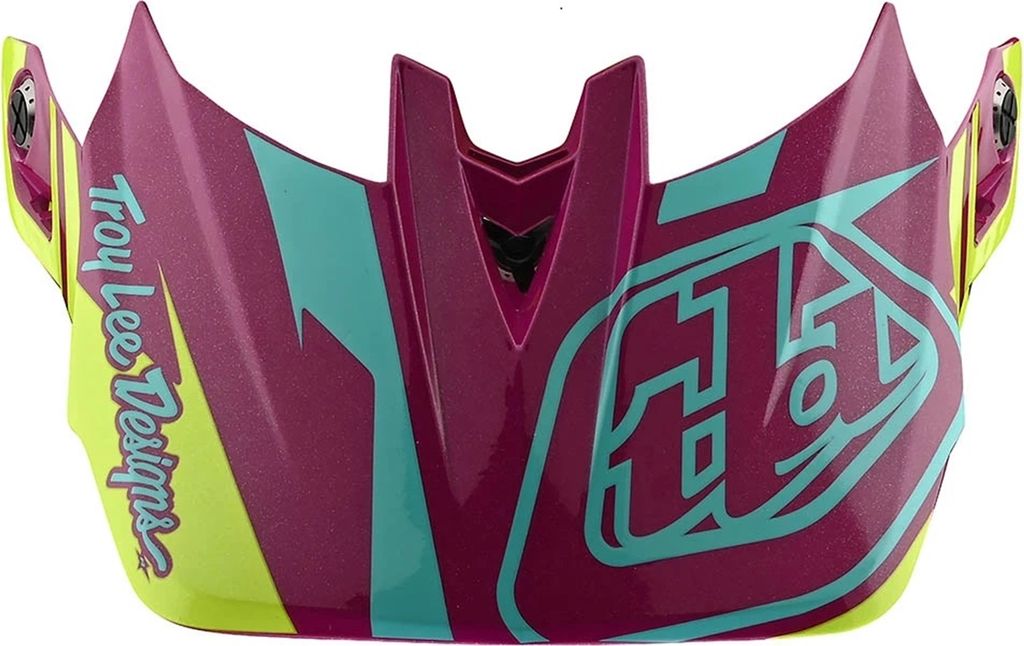 Troy Lee Designs D4 Helmvisier, Slash, purple/yellow