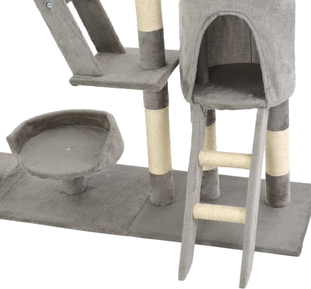 vidaXL Katzen-Kratzbaum mit Sisal-Kratzsäulen 230 - 250 cm Produktbild 6