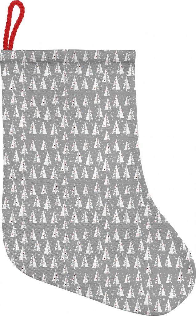 ABAKUHAUS Weihnachtsbaum Hängende Nikolausstiefel Weihnachtssocken, Schneeflocken Hintergrund, Weihnachtsstrumpf zum Aufhängen, 25x35cm, Pale Tau...