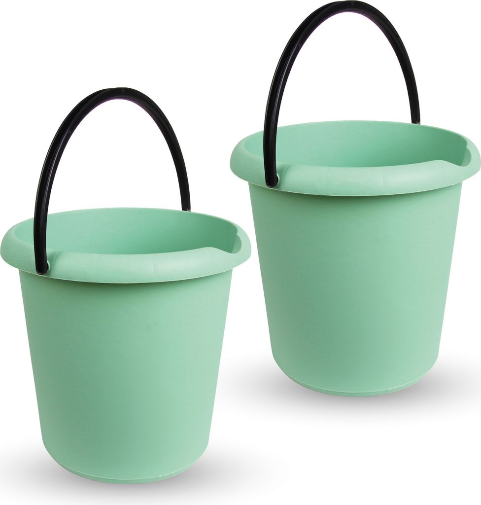 Eimer - Grün  2 Stück Haushaltseimer, 5 Liter, in vers. Produktbild 