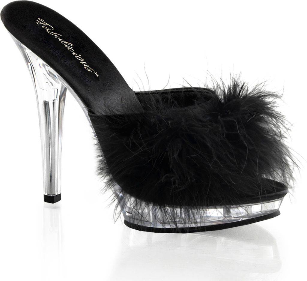 LIP-101-8 Damen Slipper von Fabulicious, Schwarz , EU 43, US 13