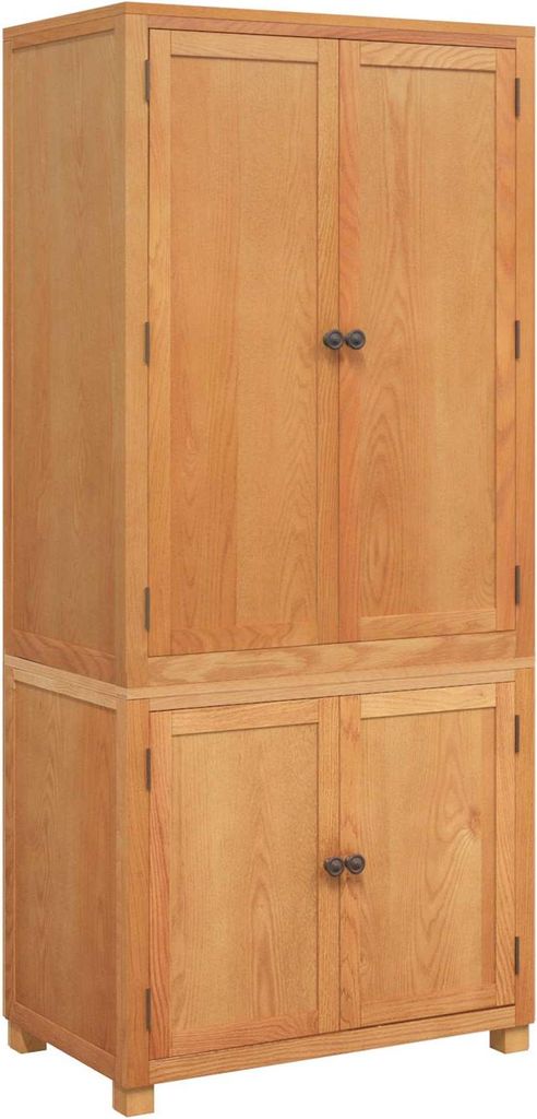Aufbewahrungsmöbel-Set mit Speicher mit Tür Braun Holzwerkstoff