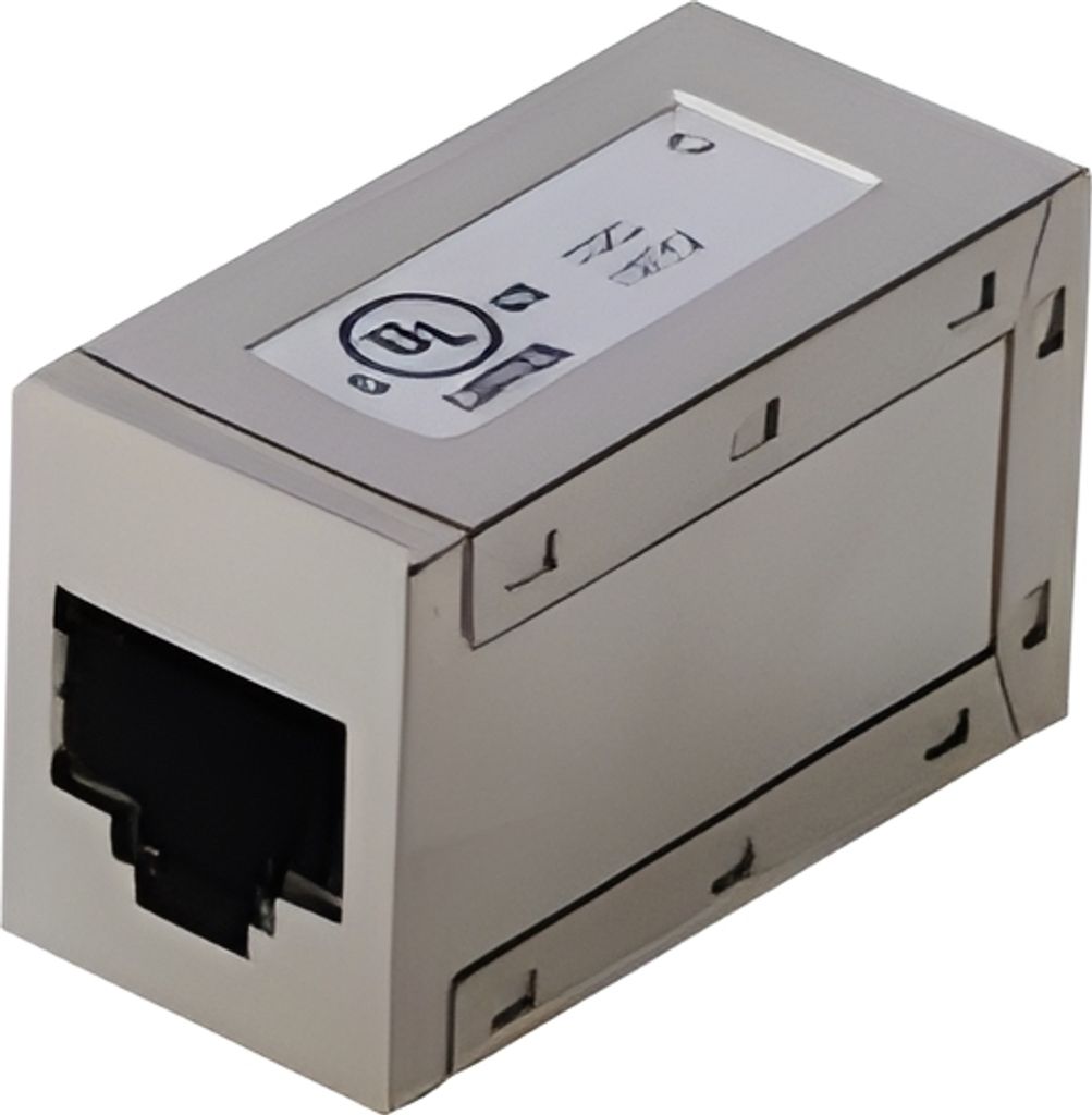 DIGITUS Modular Adapter Kat.6A geschirmt 2 x RJ45 Kupplung