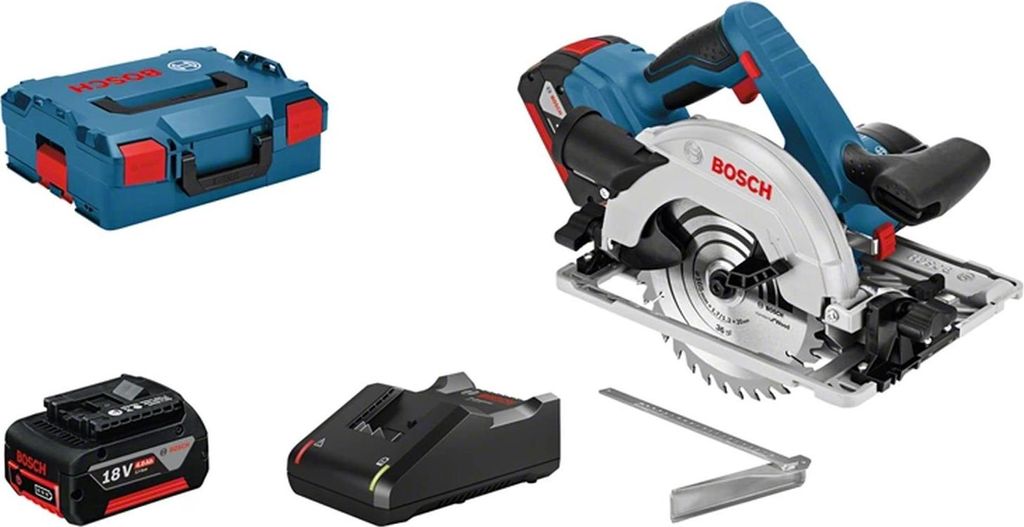 Bosch GKS 18V-57 G Professional, Drevo, Čierna, Modrá, 16,5 Obrázok produktu 