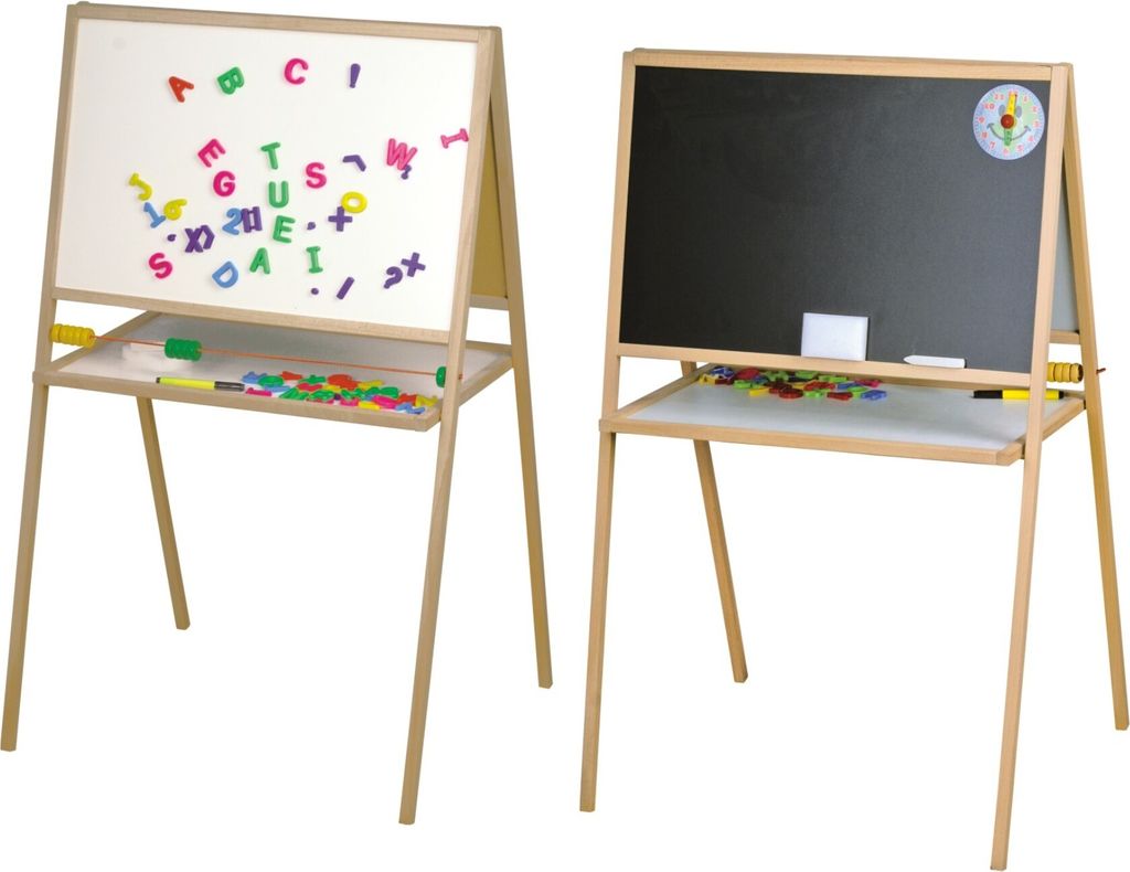 Stand-Magnet-Kindertafel mit Zubehör mit Abakus, 103x65cm