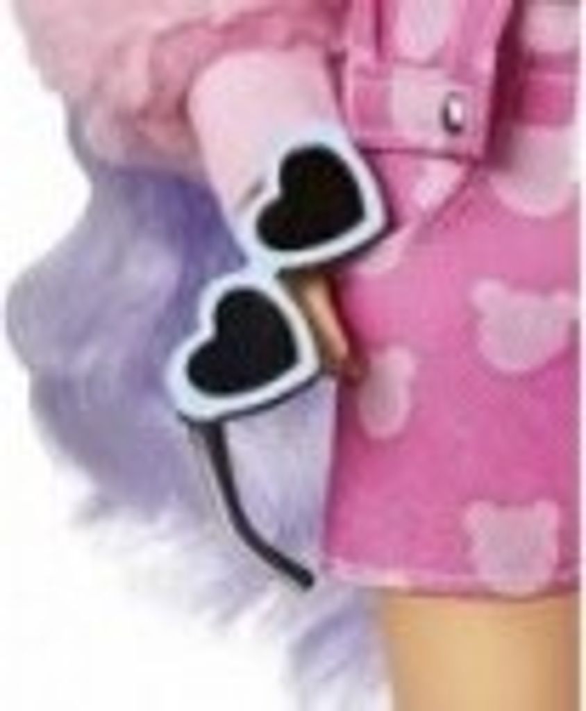 Barbie Extra Puppe mit lila-welligem Haar, Anziehpuppe, Produktbild 7