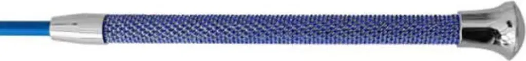 Cravache de dressage Hispano Hipica Crystal Bleu 110 cm pour cavalier