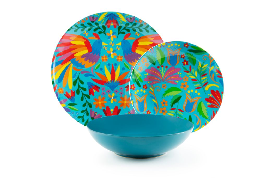 Excelsa Mandala ETNO Service de table 18 pièces en porcelaine Multicolore