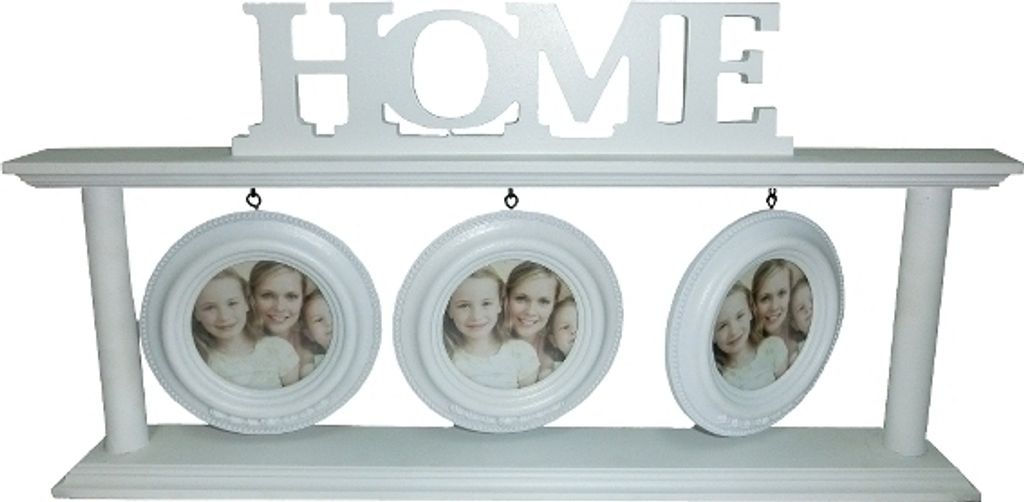 3er Home Bilderrahmen Fenna MDF Weiß