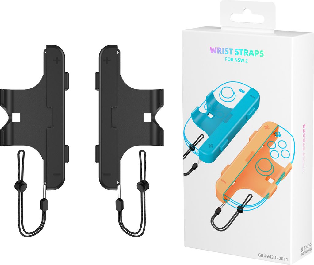 INF Sicheres Griff- & Schlüsselband-Set für Switch Joy-Con Controller