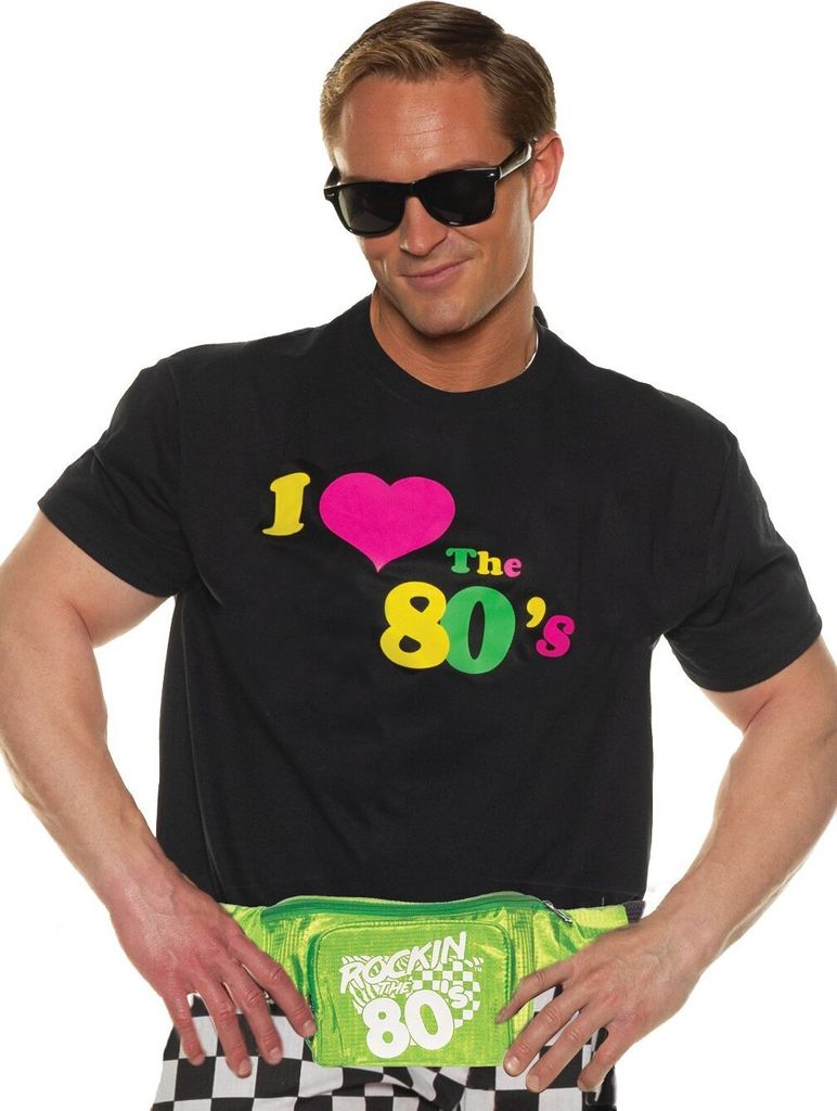 80er Jahre Shirt "I Love The 80's" Größe: M-L