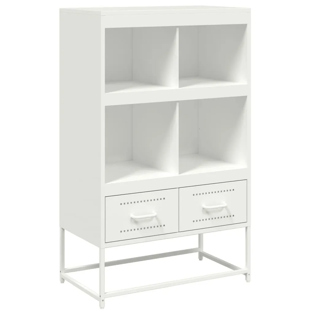 Armadio Credenza Acciaio Bianco 111,5cm - Ideale Archivio Ufficio