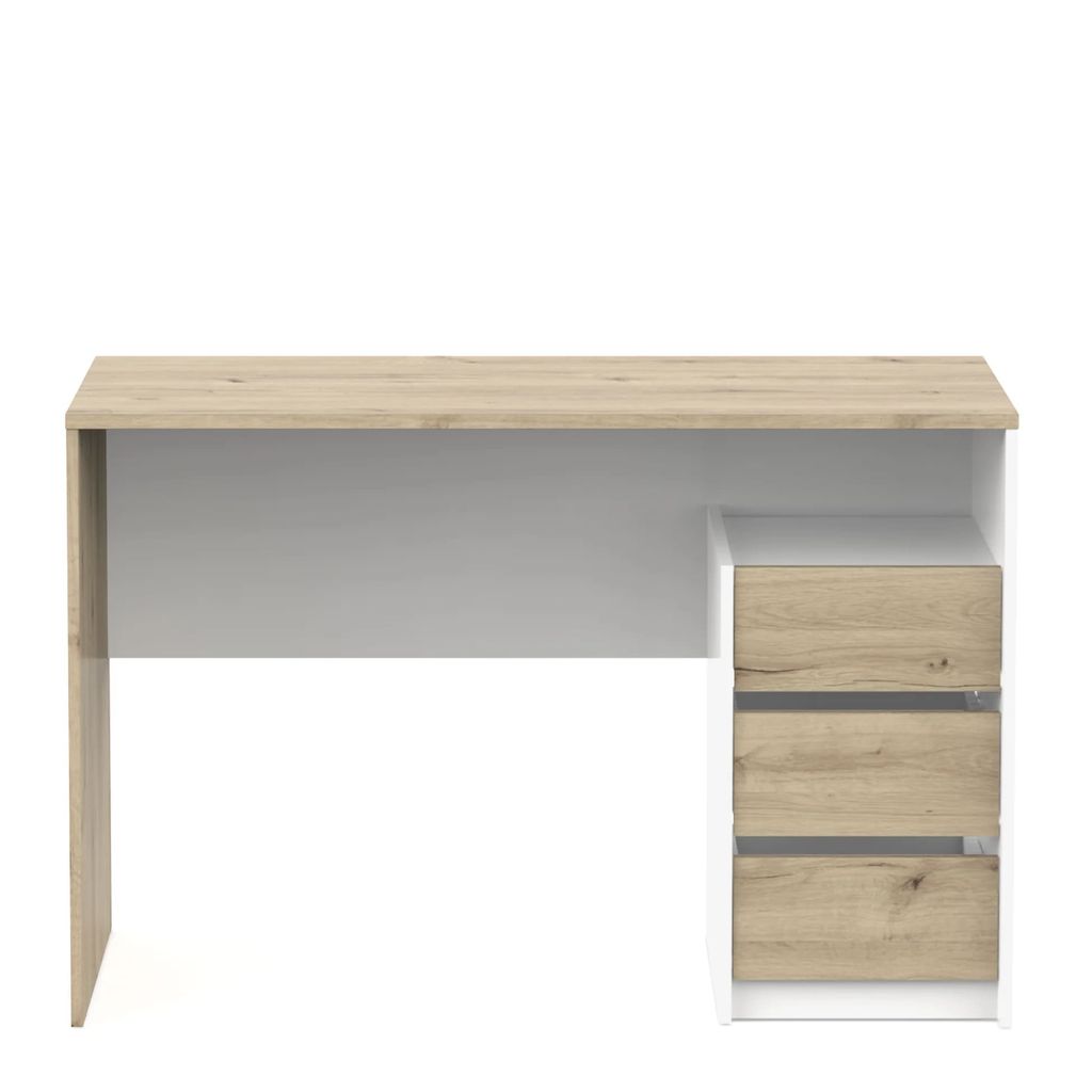 CALICOSY - Bureau 3 tiroirs L117 cm - SIERRA Image du produit 