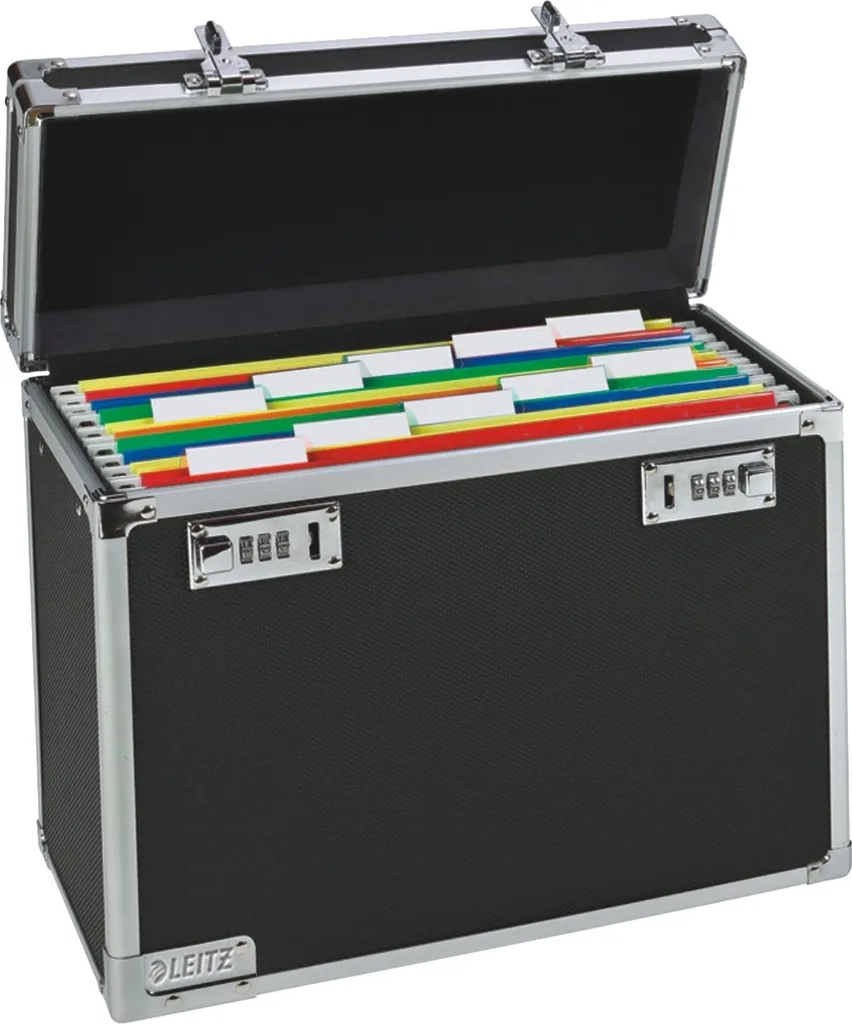 Boîte de classement Leitz pour Télétravail - Noir/Chromé Mobile - 2
